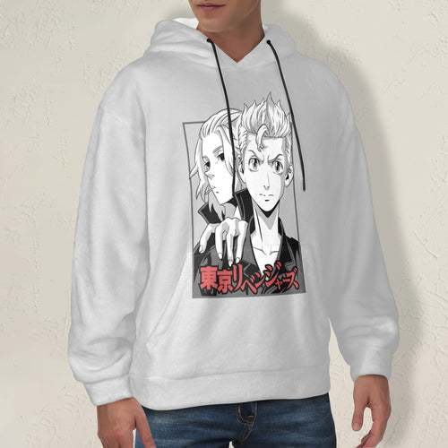 Men's Tokyo Revengers Potrait Anime Flannel Hoodie