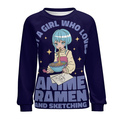Women's Just A Girl Anime Sweatshirt