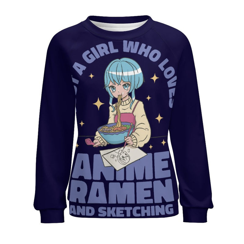 Women's Just A Girl Anime Sweatshirt