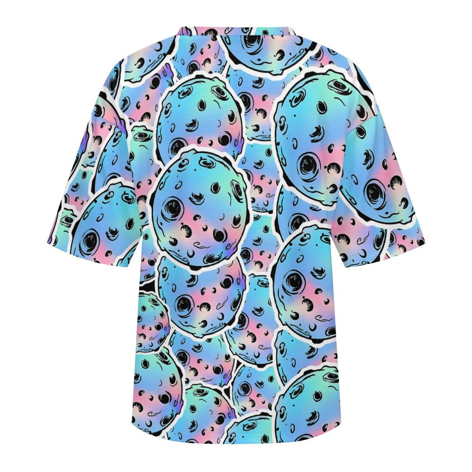 Women's Psychedelic Moon Acid & Punk Oversized T-shirt