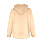Women's Peach Puff Solid Flannel Hoodie