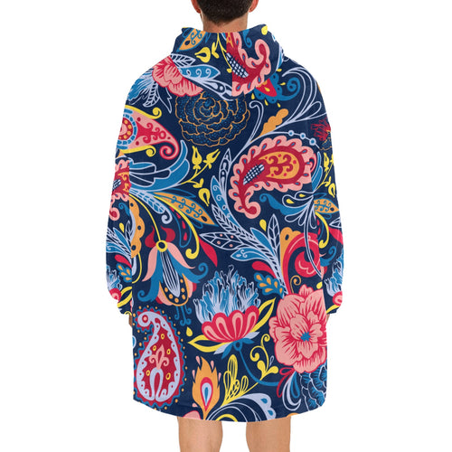 Men's Traditional Indian Art Abstract Blanket Hoodie