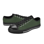 Women's Gray Asparagus Solid Low Top Shoes