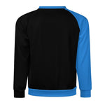 Men's Black & Blue Solid Sweatshirt