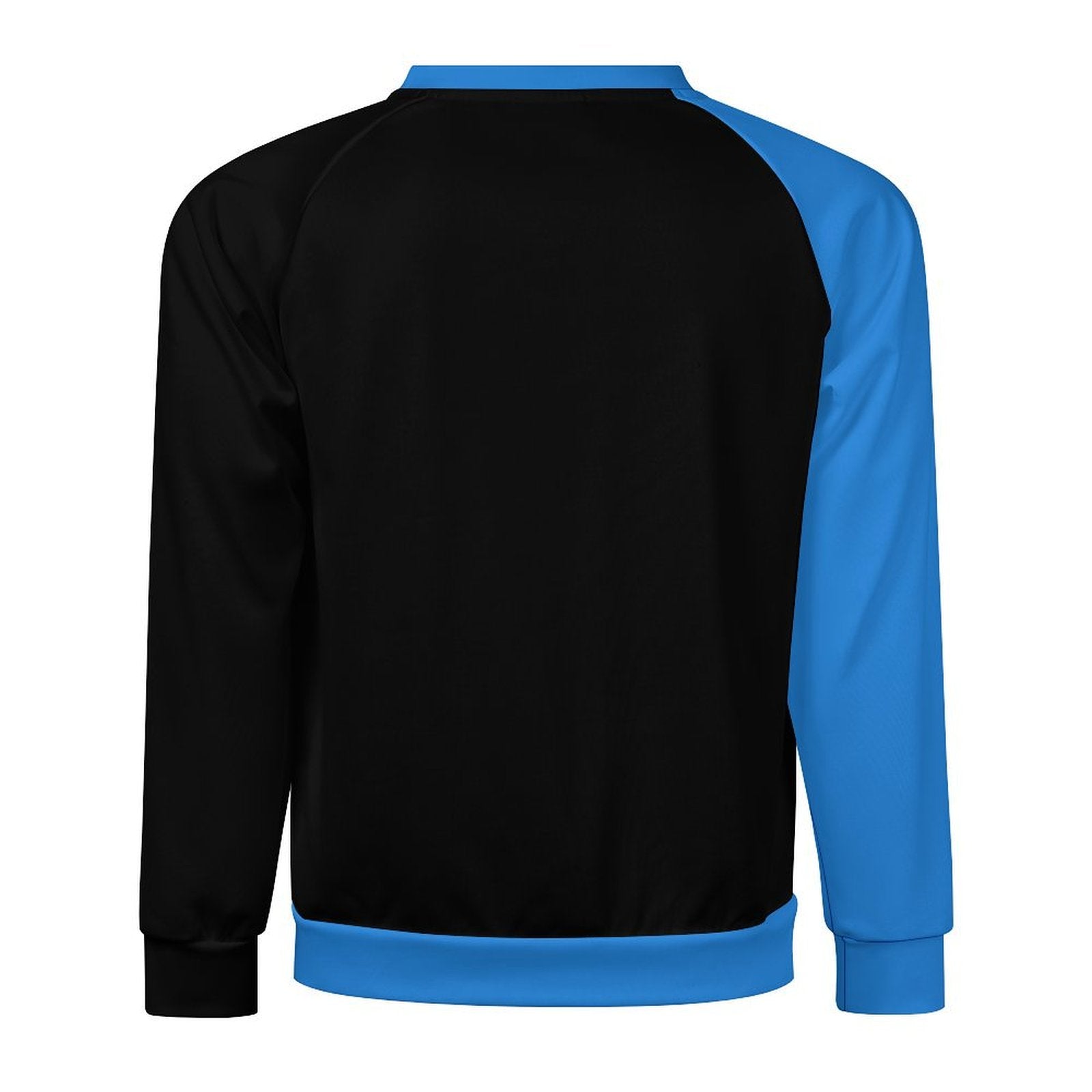 Men's Black & Blue Solid Sweatshirt