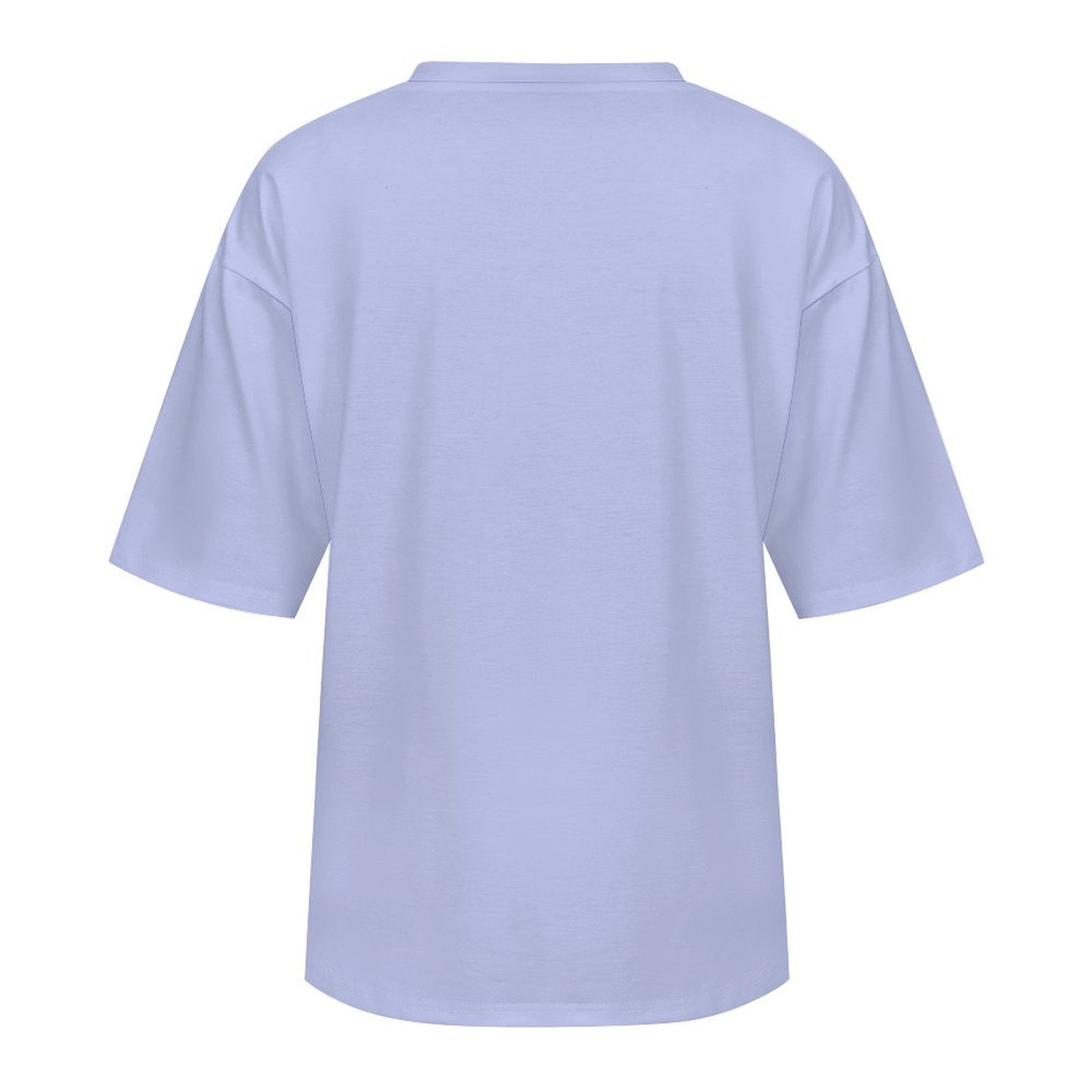 Men's Periwinkle Solid Oversized T-shirt