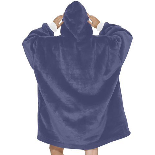 Women's UCLA Blue Solid Blanket Hoodie