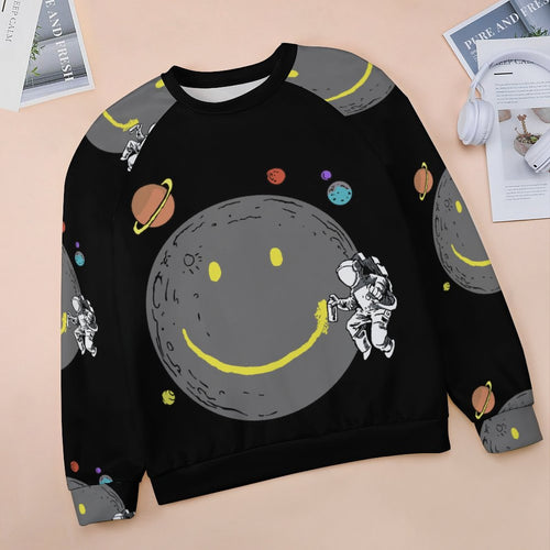 Women's Moon Smile Abstract Sweatshirt
