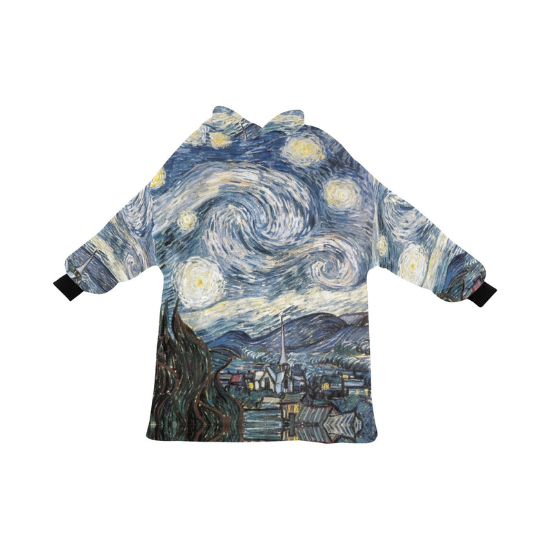 Men's Night Art Abstract Blanket Hoodie