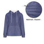 Men's UCLA Blue Solid Flannel Hoodie