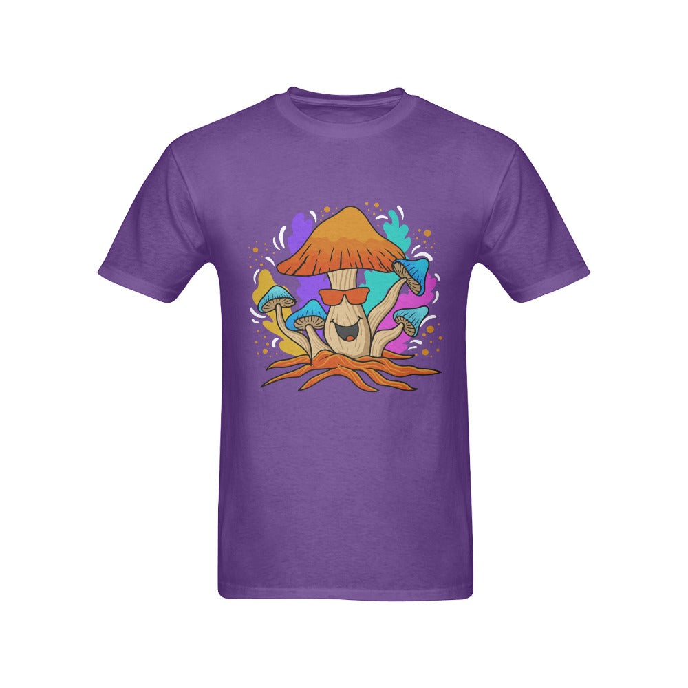 Men's Happy Mushroom Streetwear Classic Fit T-shirt