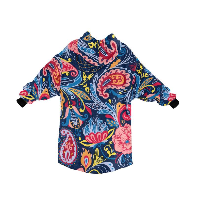Men's Traditional Indian Art Abstract Blanket Hoodie