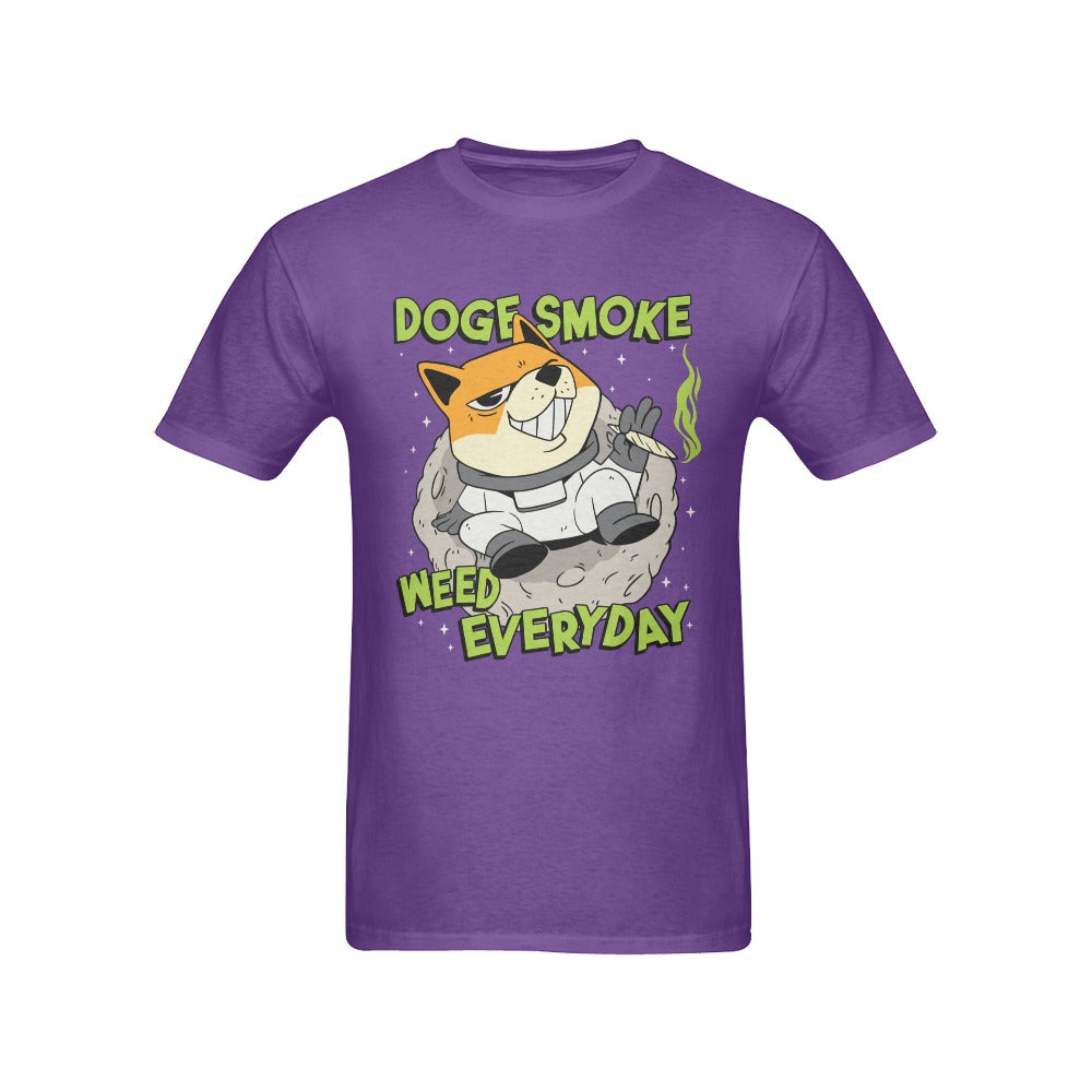 Men's Doge Smoke Streetwear Classic Fit T-shirt