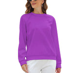 Women's Deep Lilac Solid Sweatshirt