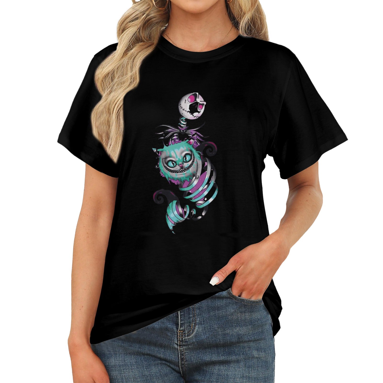 Women's Evil Cat Streetwear Classic Fit T-shirt