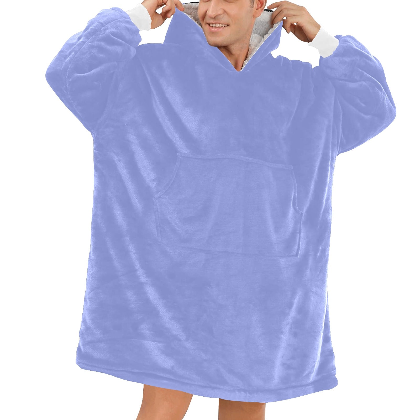 Men's Blue Bell Solid Blanket Hoodie
