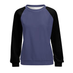 Women's UCLS Blue & Black Solid Sweatshirt