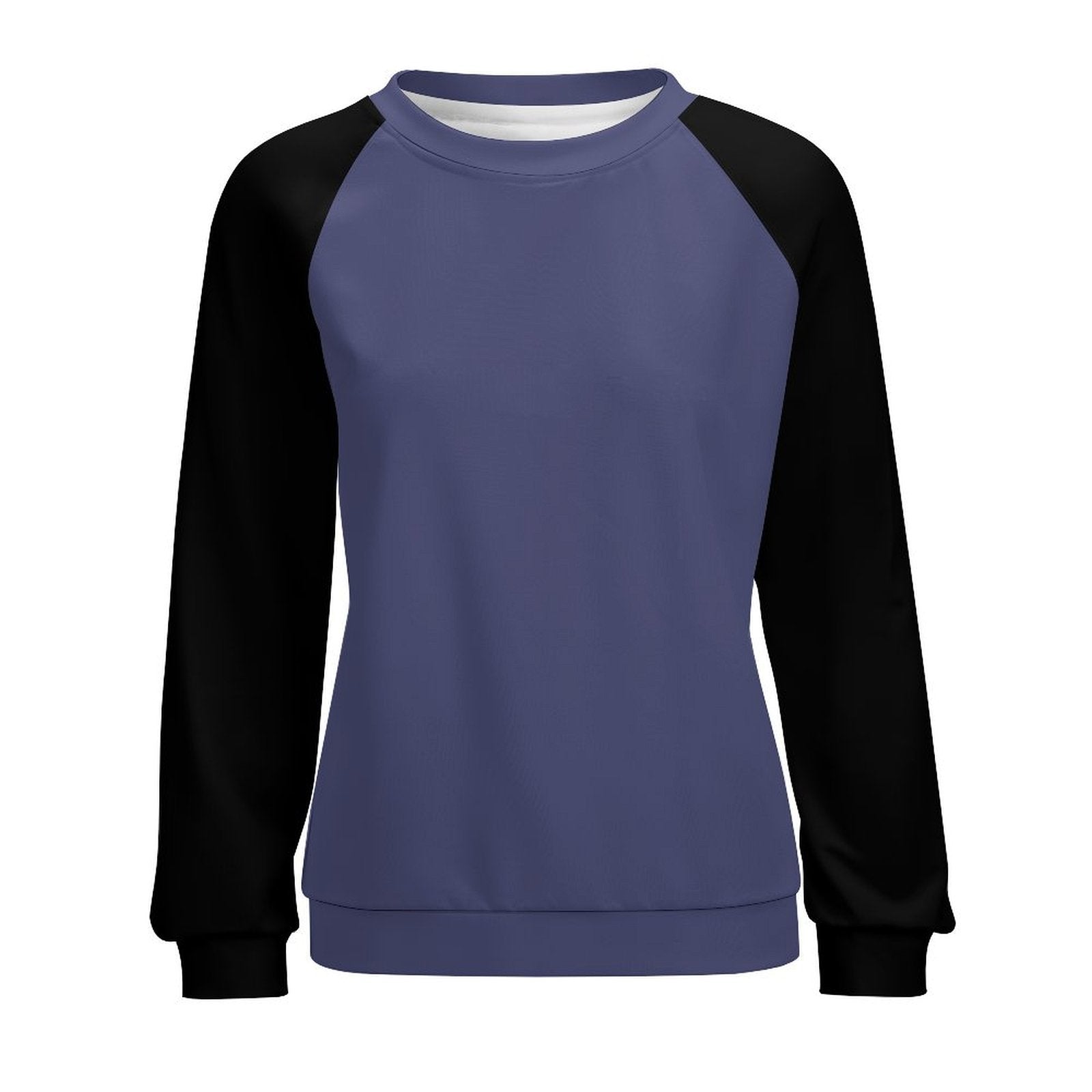 Women's UCLS Blue & Black Solid Sweatshirt