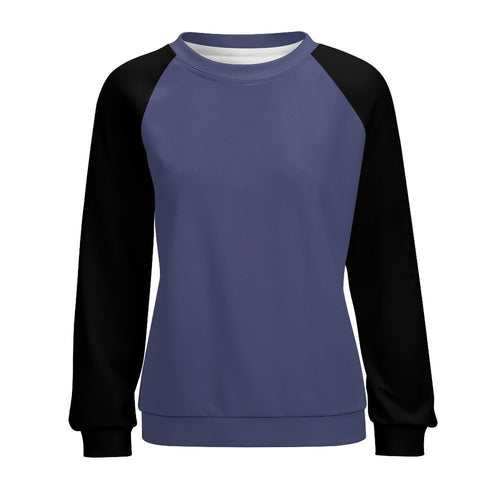 Women's UCLS Blue & Black Solid Sweatshirt