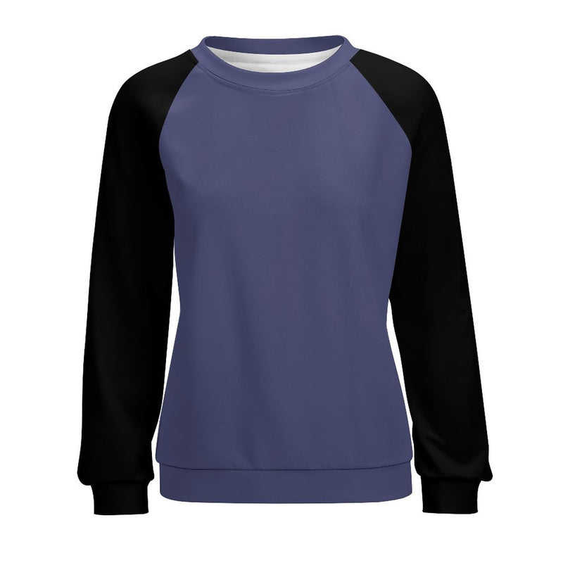 Women's UCLS Blue & Black Solid Sweatshirt