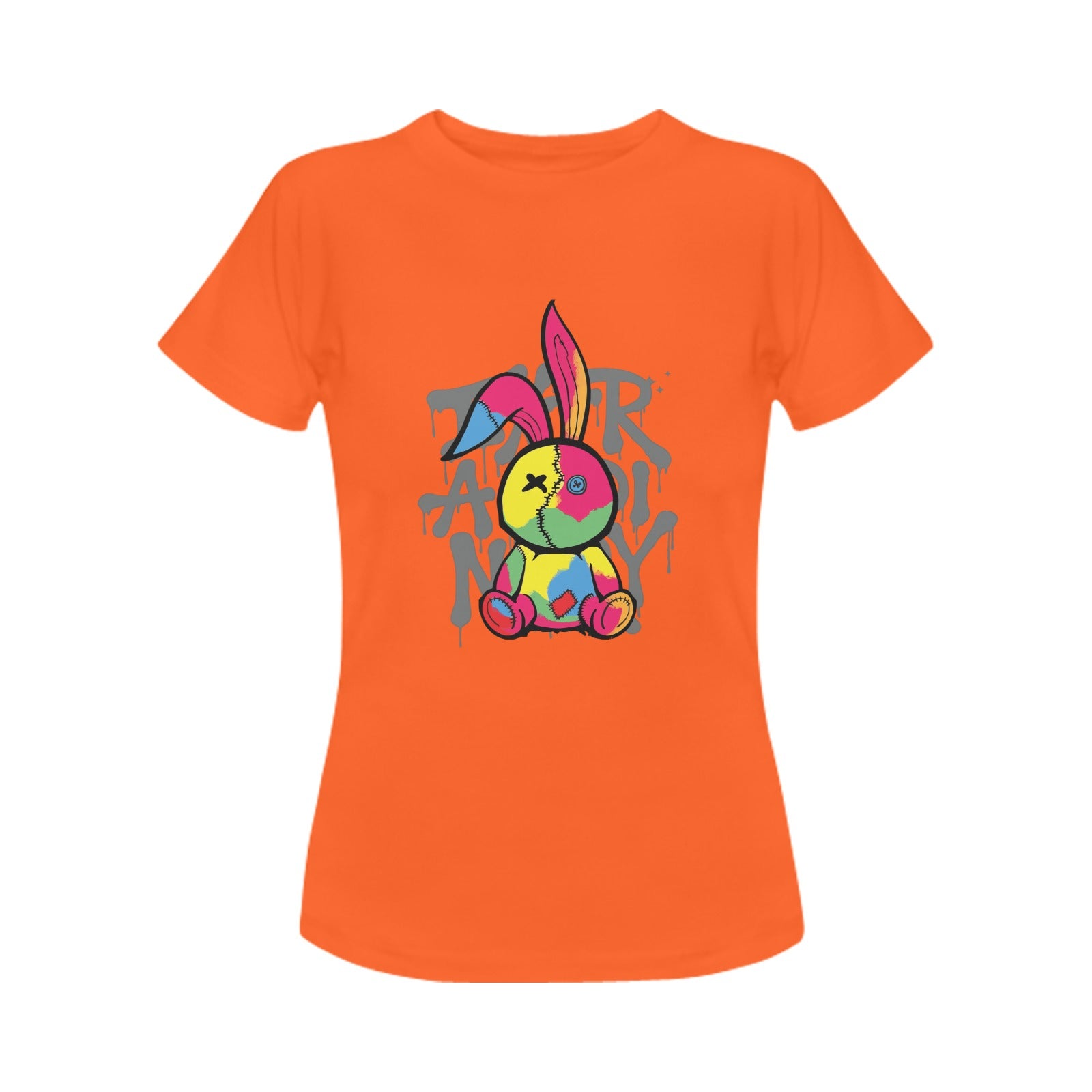 Women's Groovy Rabbit Streetwear Classic Fit T-shirt