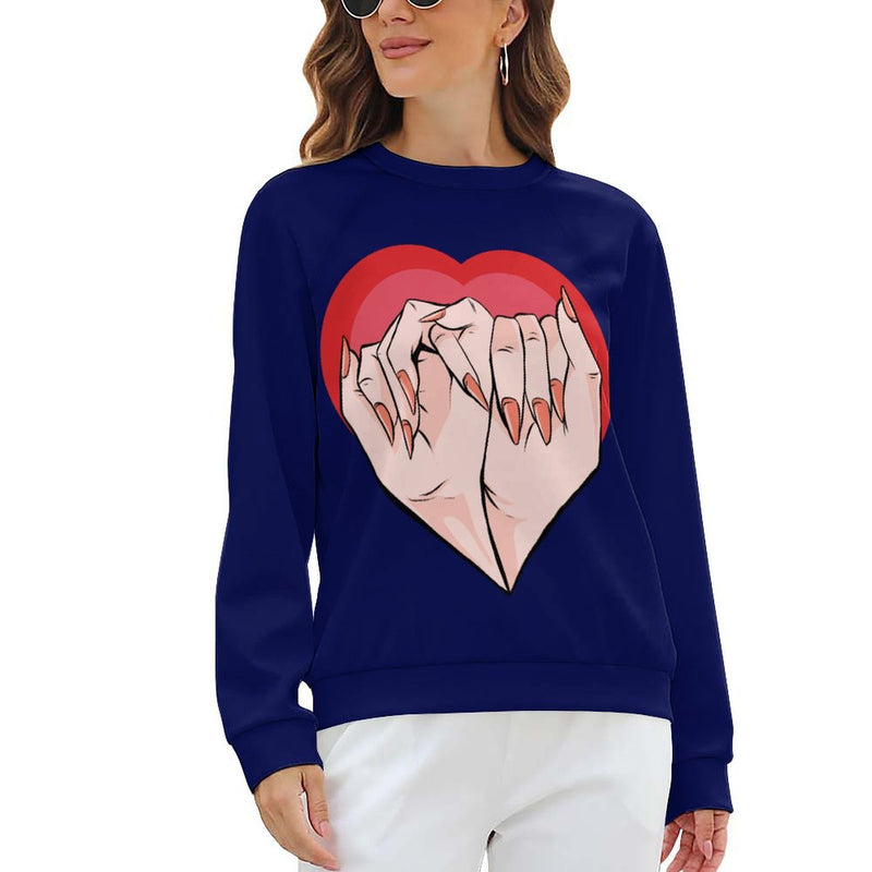 Women's Beautiful Heart Abstract Sweatshirt