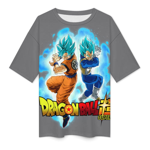 Men's Goku X Vegeta Dragon Ball Super Anime Oversized T-shirt