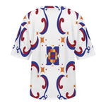 Women's Geometric Pattern Acid & Punk Oversized T-shirt