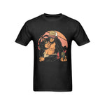 Men's Monkey With Wine Streetwear Classic Fit T-shirt