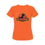 Women's No Internet Abstract Classic Fit T-shirt