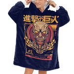 Men's Attack On Titans Anime Blanket Hoodie