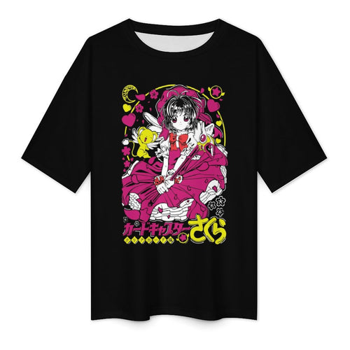 Women's Cardcaptor Sakura Anime Oversized T-shirt