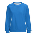 Women's Steel Blue Solid Sweatshirt