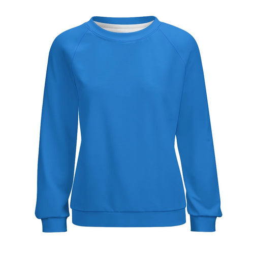 Women's Steel Blue Solid Sweatshirt