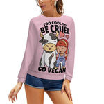 Women's Vegan Love Abstract Sweatshirt