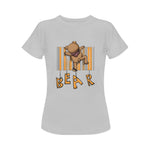 Women's Bear Abstract Classic Fit T-shirt