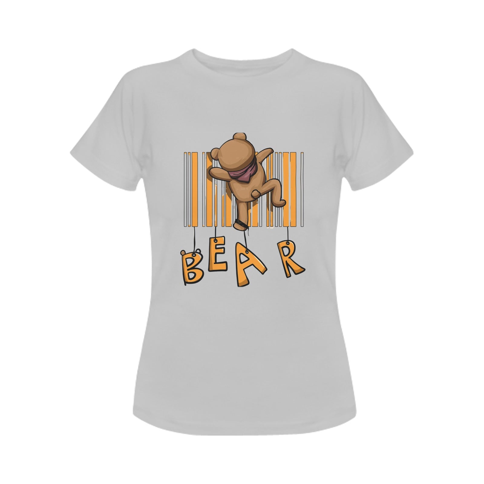 Women's Bear Abstract Classic Fit T-shirt