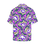 Men's Cosmic Swirl Abstract Half Sleeve Shirt