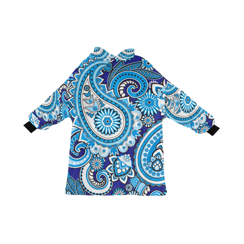 Men's Traditional Asian Elements Paisley Abstract Blanket Hoodie