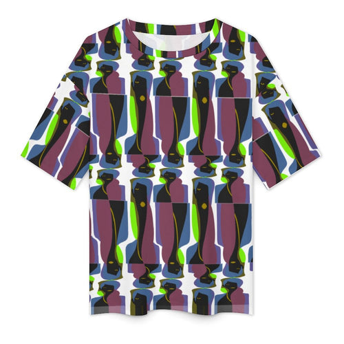 Women's Psychedelic Vaporwave Acid & Punk Oversized T-shirt