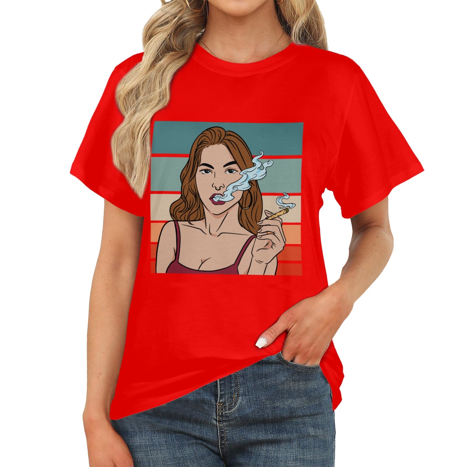 Women's Smoker Acid & Punk Classic Fit T-shirt