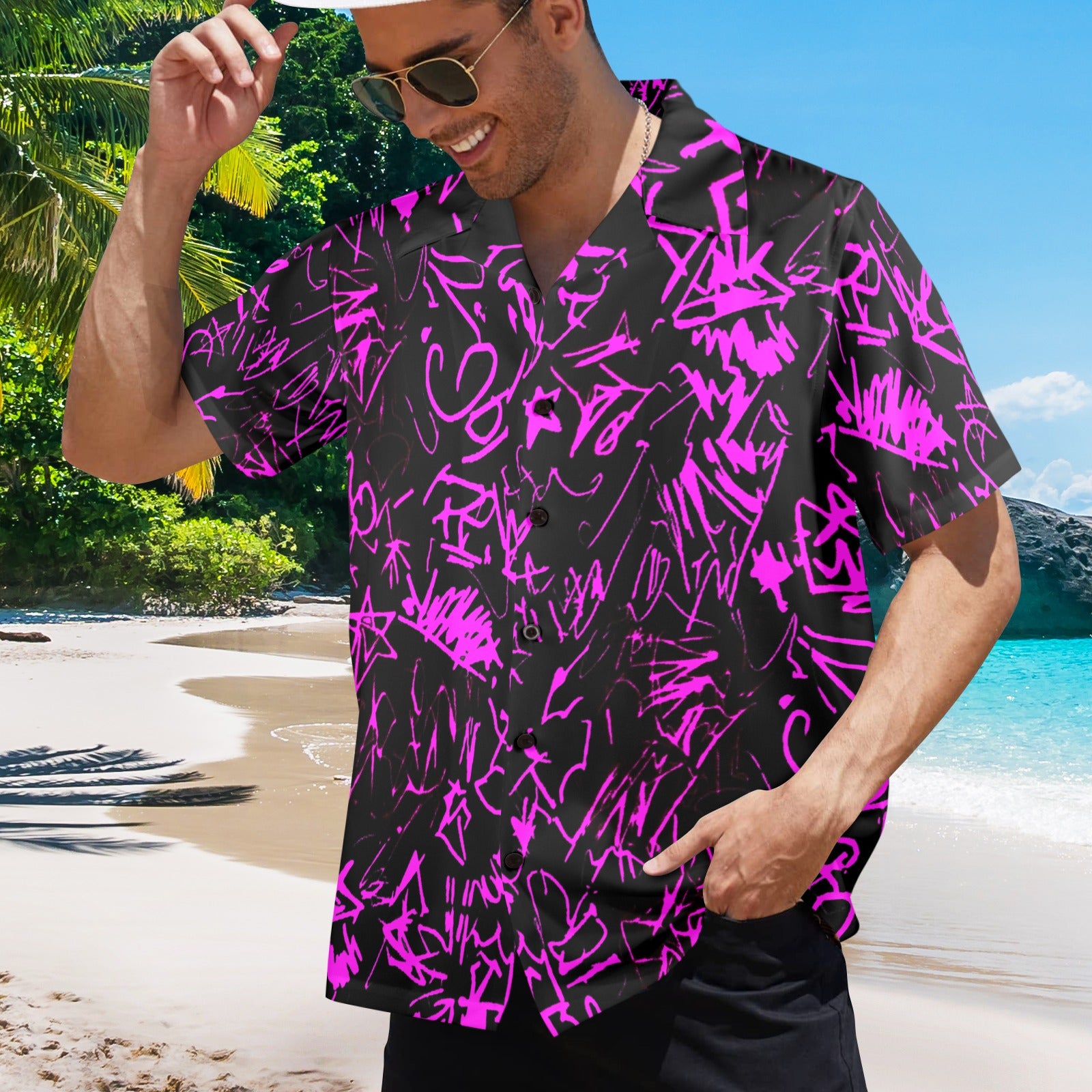 Men's Equations Abstract Half Sleeve Shirt