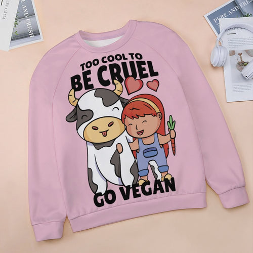 Women's Vegan Love Abstract Sweatshirt