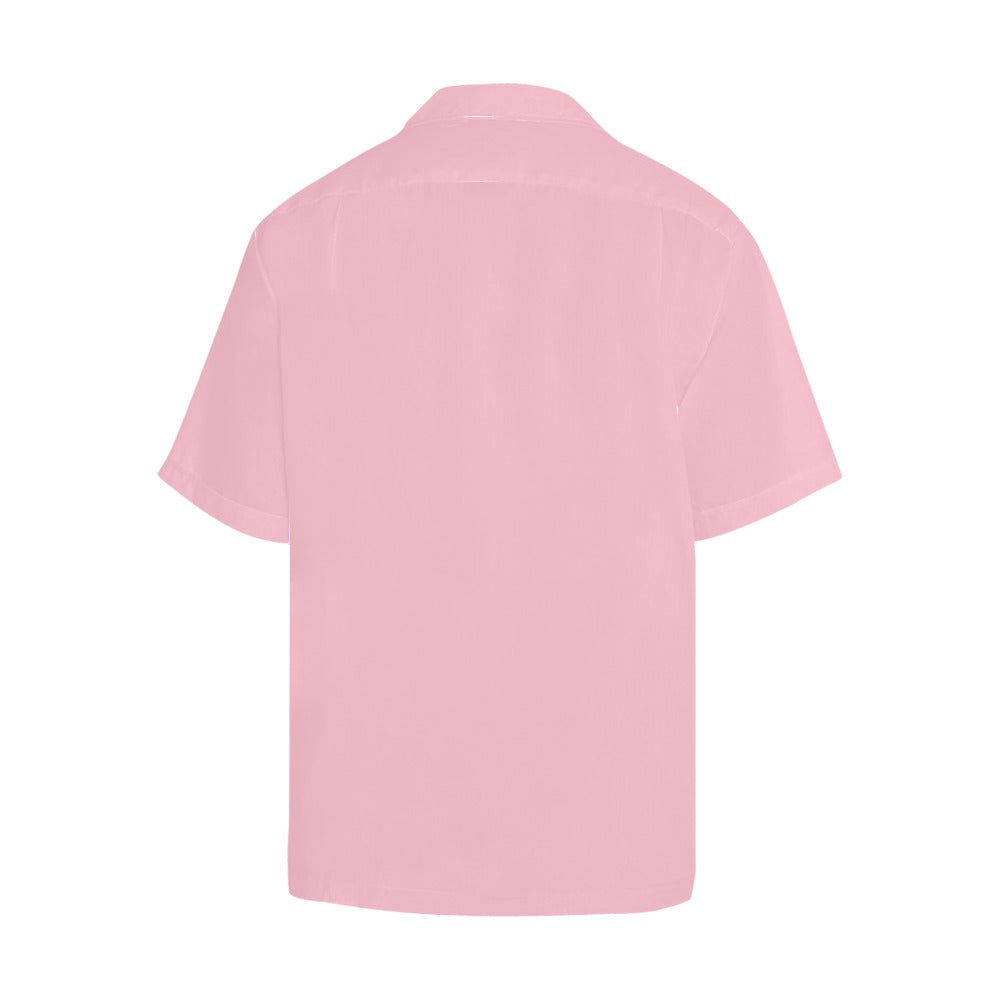 Men's Cherry Blossom Pink Solid Half Sleeve Shirt