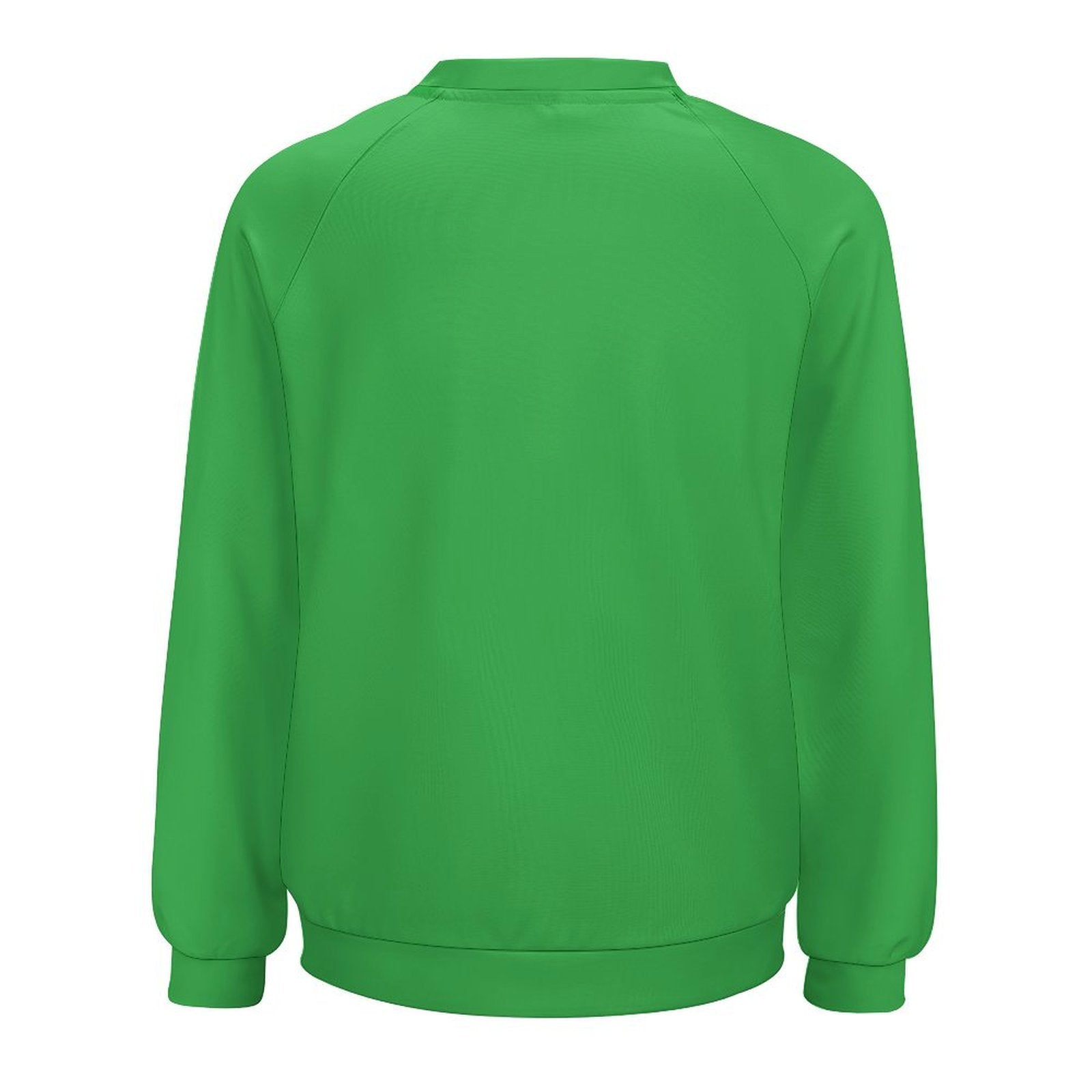 Women's Medium Sea Green Solid Sweatshirt