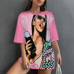 Women's Bling Mood Streetwear Oversized T-shirt