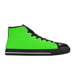 Men's Neon Greens Solid High Top Shoes