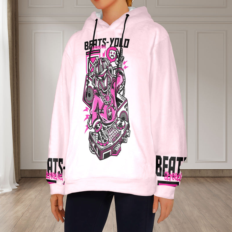 Women's BEATS-YOLO Streetwear Flannel Hoodie