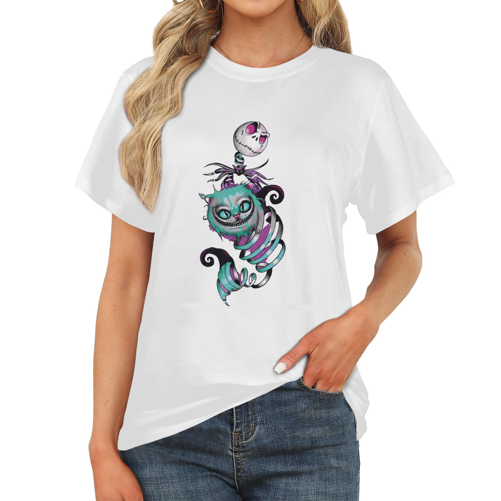 Women's Evil Cat Streetwear Classic Fit T-shirt