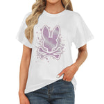 Women's Spray Skull Streetwear Classic Fit T-shirt